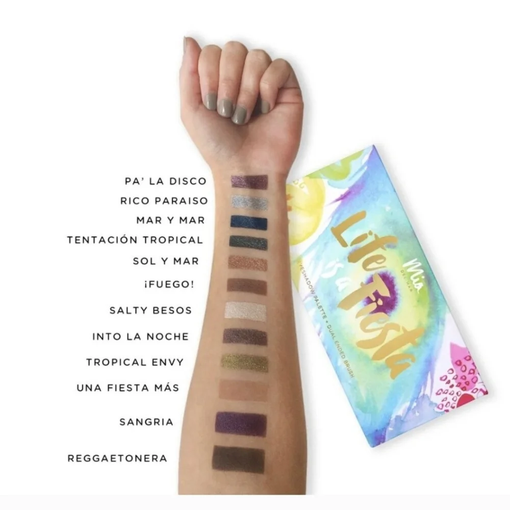 Mia DelMar Life Is a Fiesta Eyeshadow Palette New